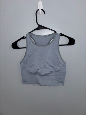 lululemon athletica Light Gray Racerback Sports Bra